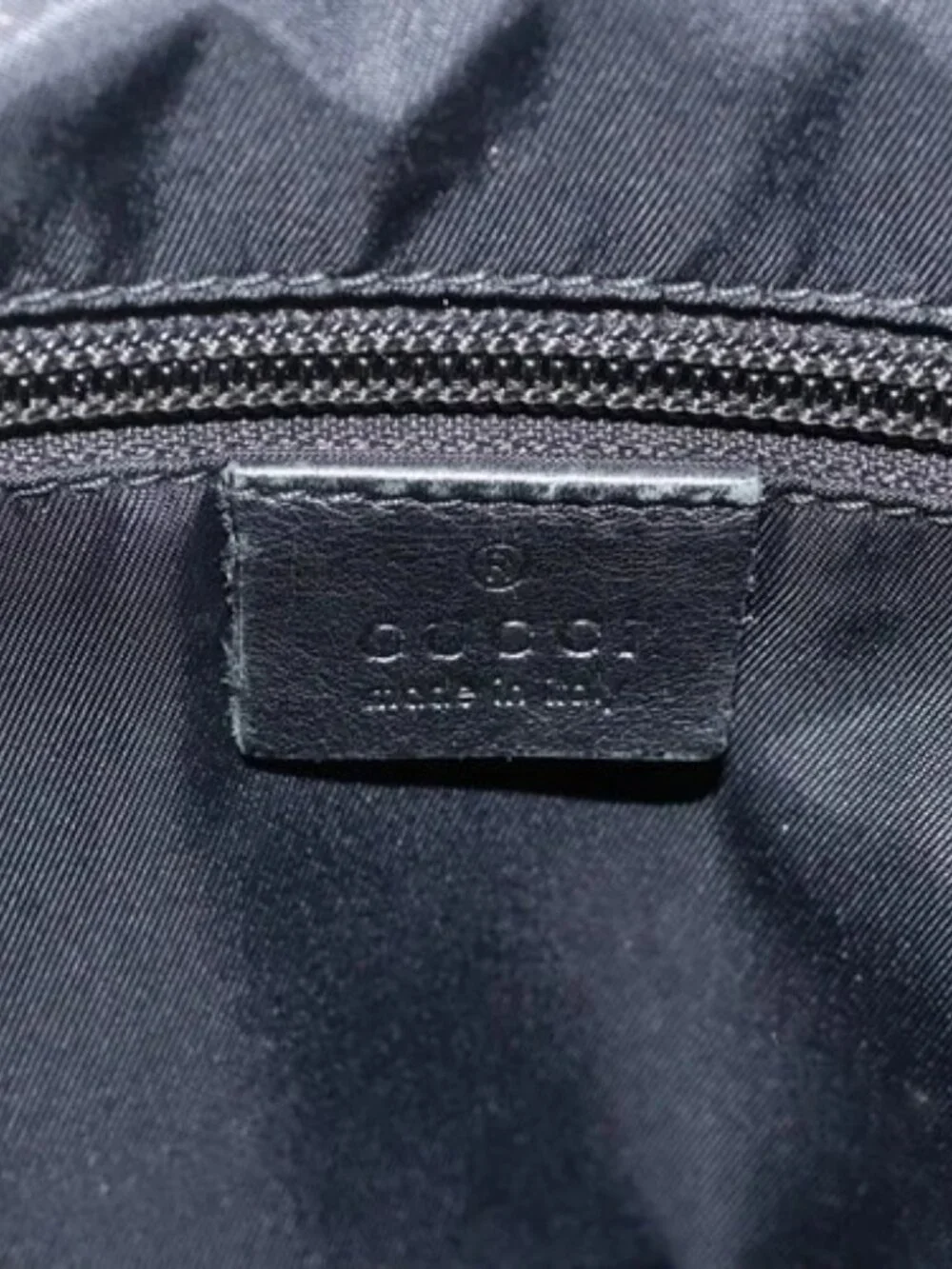 GUCCI GG Canvas Guccissima Shoulder Bag Leather Black Silver 162783 Auth bs34249